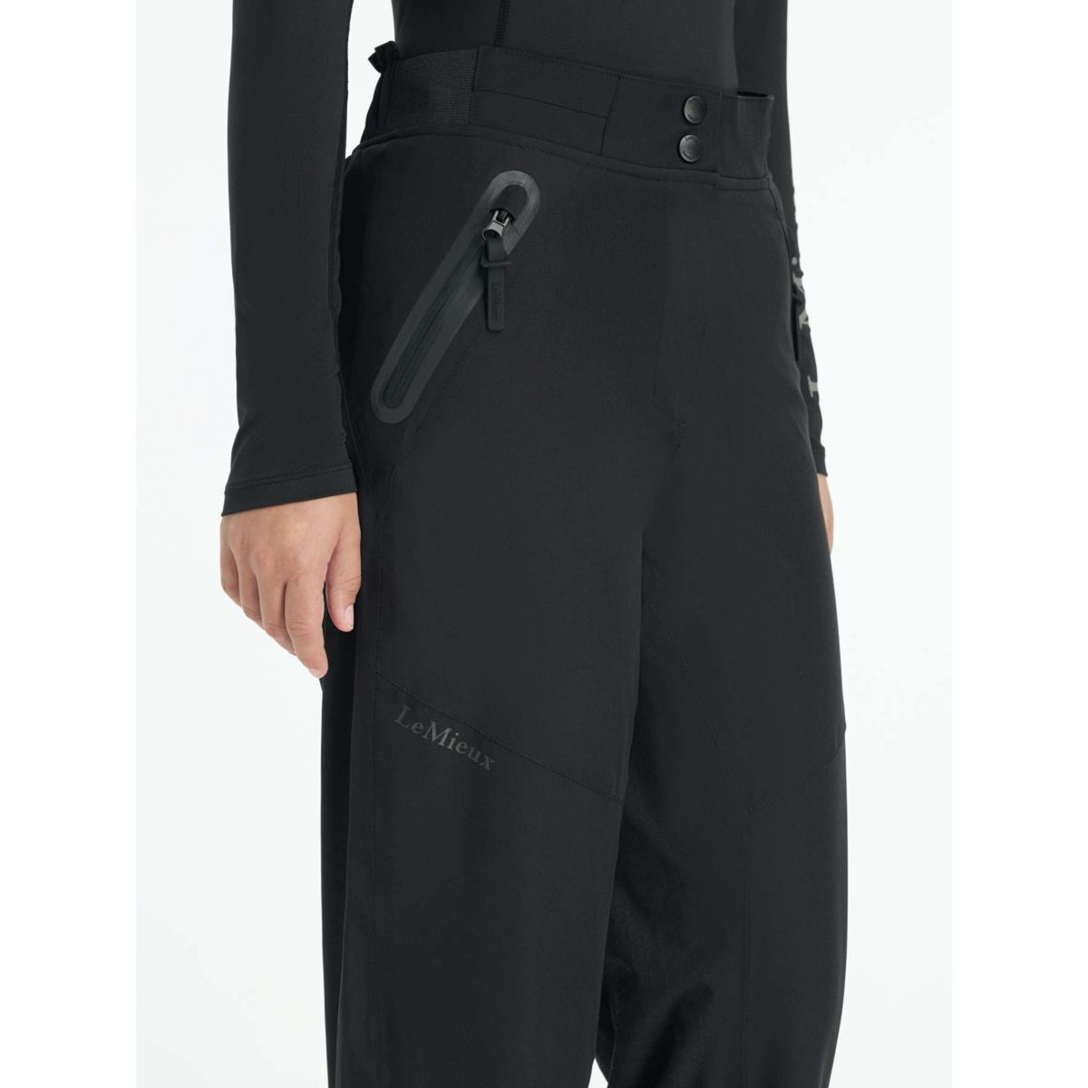 LeMieux Pantalon d'Équitation Young Rider Drytex Étanche Noir