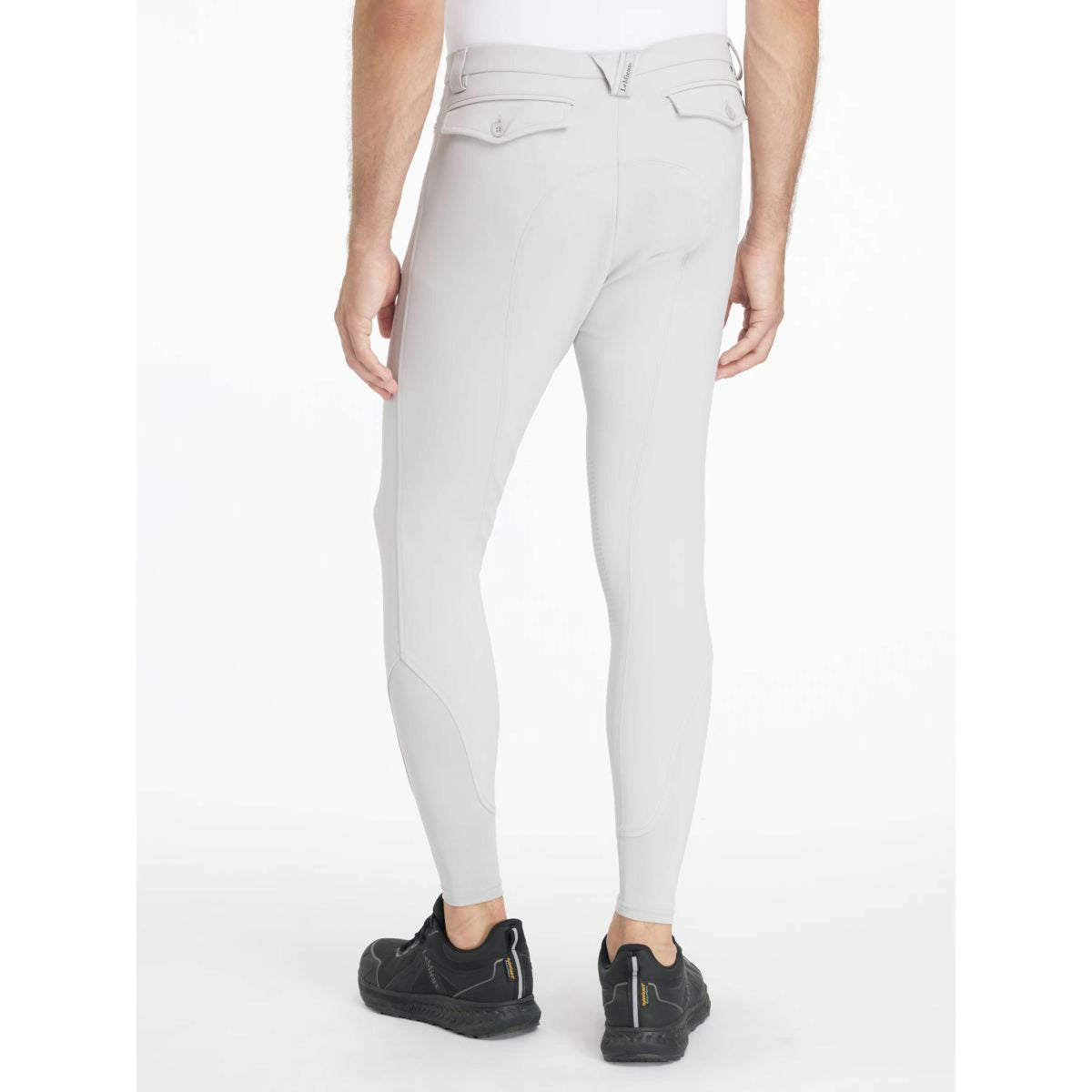 LeMieux Pantalon d'Équitation Sports Knee Grip Hommes Gris clair