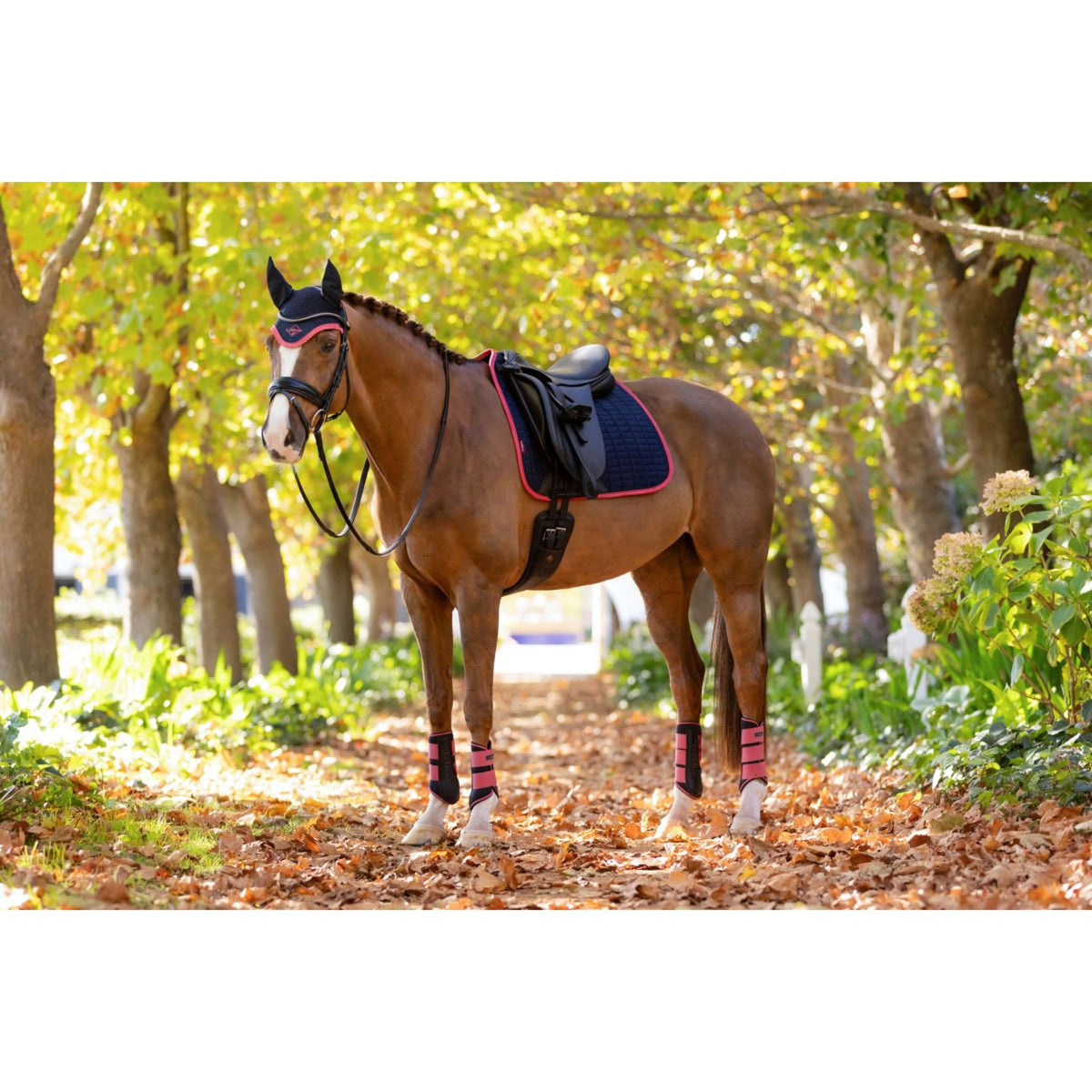 LeMieux Tapis de Selle Suede Dressage Navy/Airelle