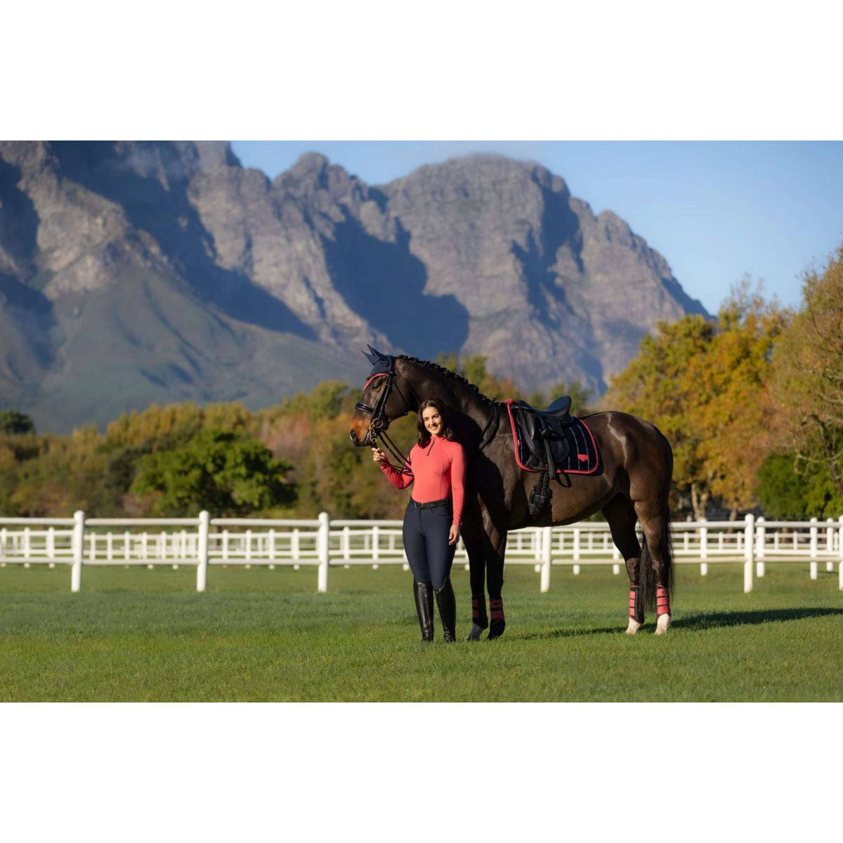 LeMieux Tapis de Selle Loire Classic Dressage Navy/Airelle