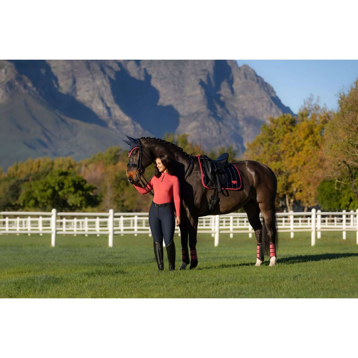 LeMieux Tapis de Selle Loire Classic Dressage Navy/Airelle