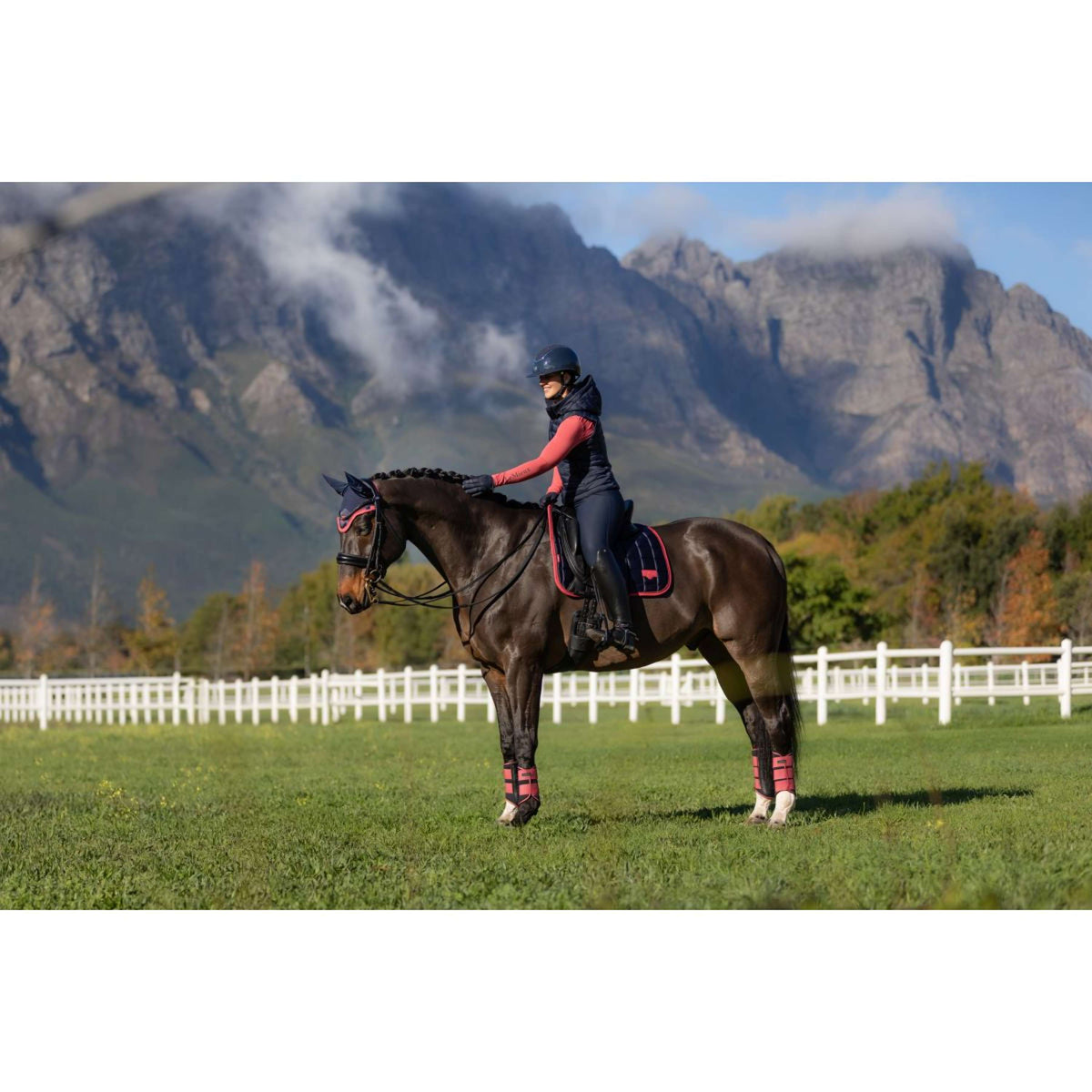 LeMieux Tapis de Selle Loire Classic Dressage Navy/Airelle