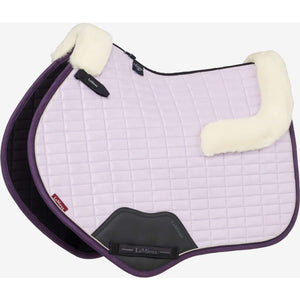 LeMieux Tapis de Selle Merino Suede de Saut Violet