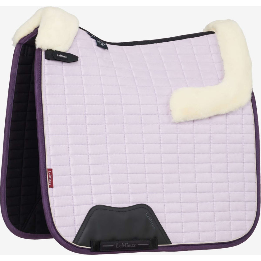 LeMieux Tapis de Selle Merino Suede Dressage Violet