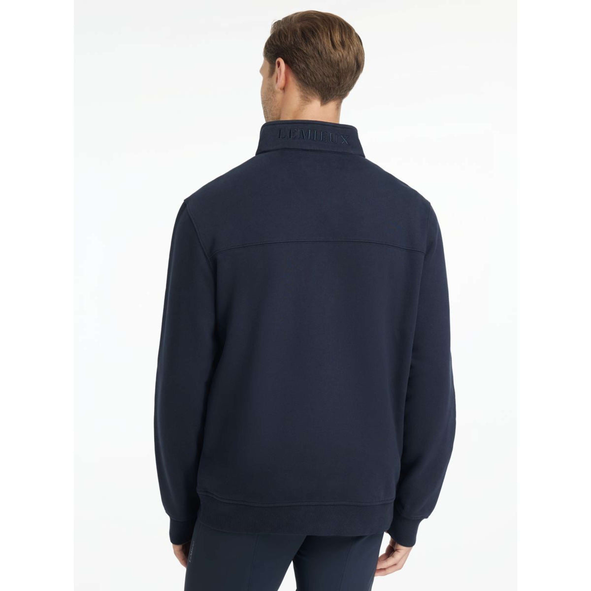 LeMieux Sweater Quarter Neck Hommes Marin