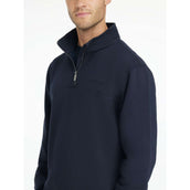 LeMieux Sweater Quarter Neck Hommes Marin