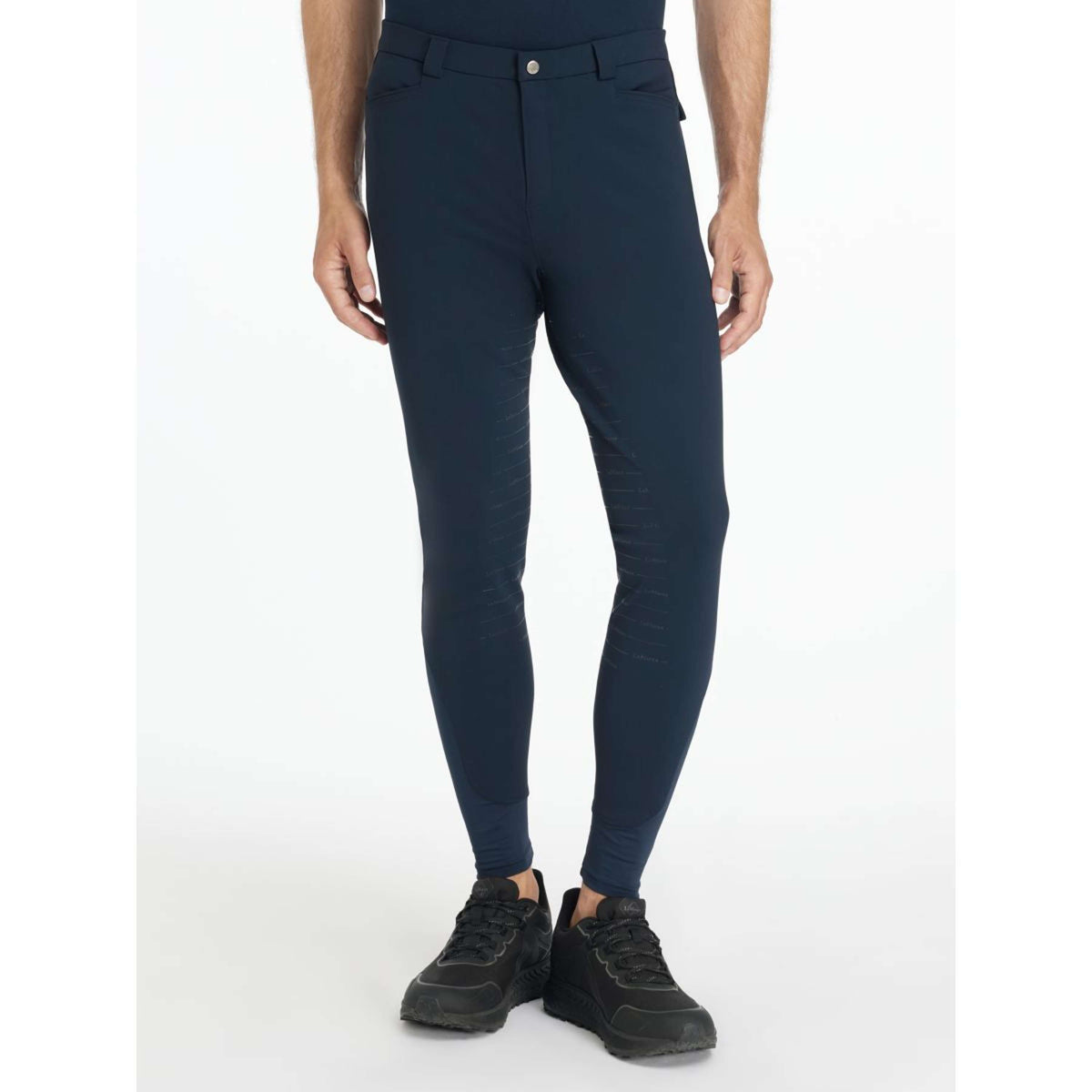 LeMieux Pantalon d'Équitation Sports Full Grip Hommes Marin