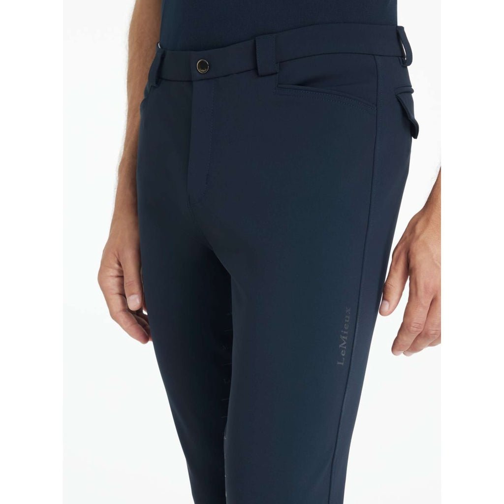 LeMieux Pantalon d'Équitation Sports Full Grip Hommes Marin