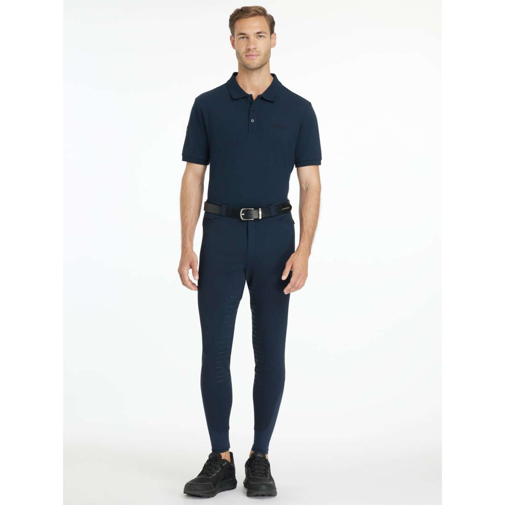 LeMieux Pantalon d'Équitation Sports Full Grip Hommes Marin