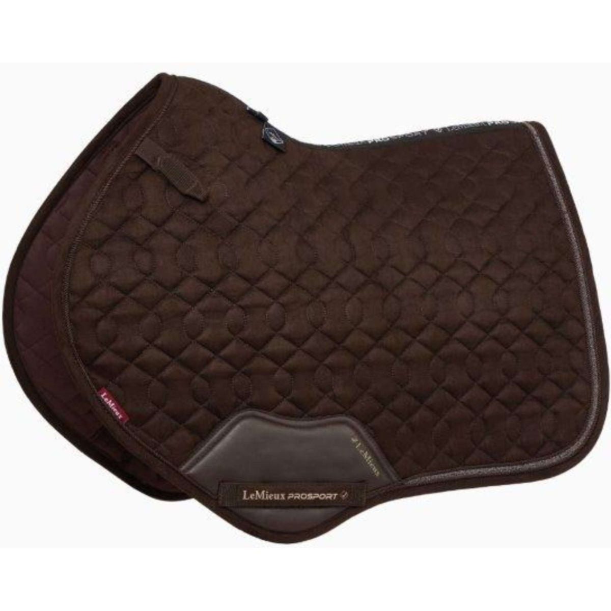 LeMieux Tapis de Selle Crystal Suede Close Contact Marron