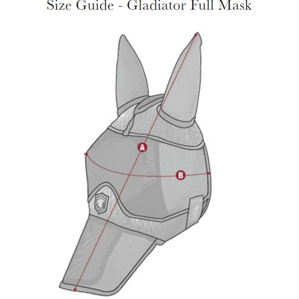LeMieux Filet Anti-Mouches Gladiator Full Gris
