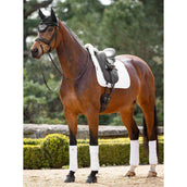 LeMieux Tapis de Selle ProLambs Square Half Lined Dressage Blanc/Naturel