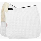 LeMieux Tapis de Selle ProLambs Square Half Lined Dressage Blanc/Naturel