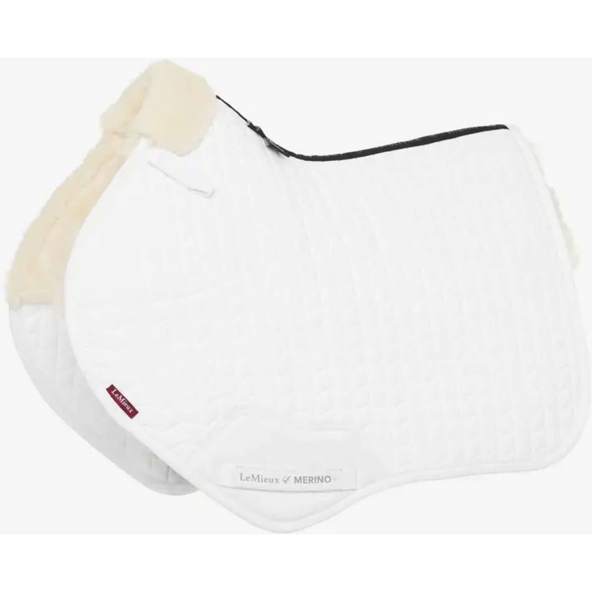 LeMieux Tapis de Selle Pro CC Peau d'Agneau Blanc/Blanc
