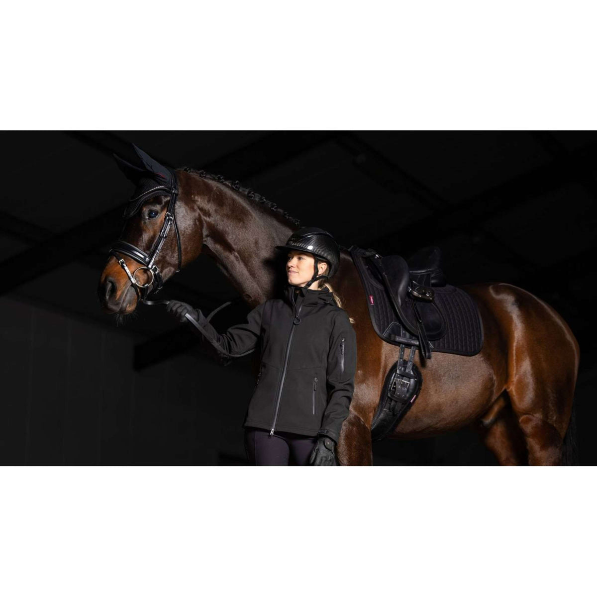 LeMieux Tapis de Selle Prosorb Plain 2 Pocket Dressage Noir