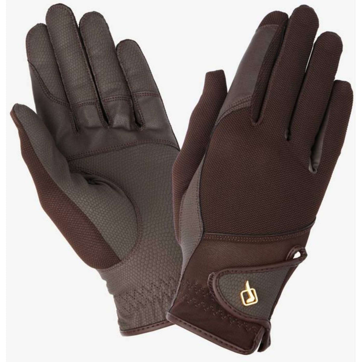 LeMieux Gants d'Équitation Pro Mesh Marron