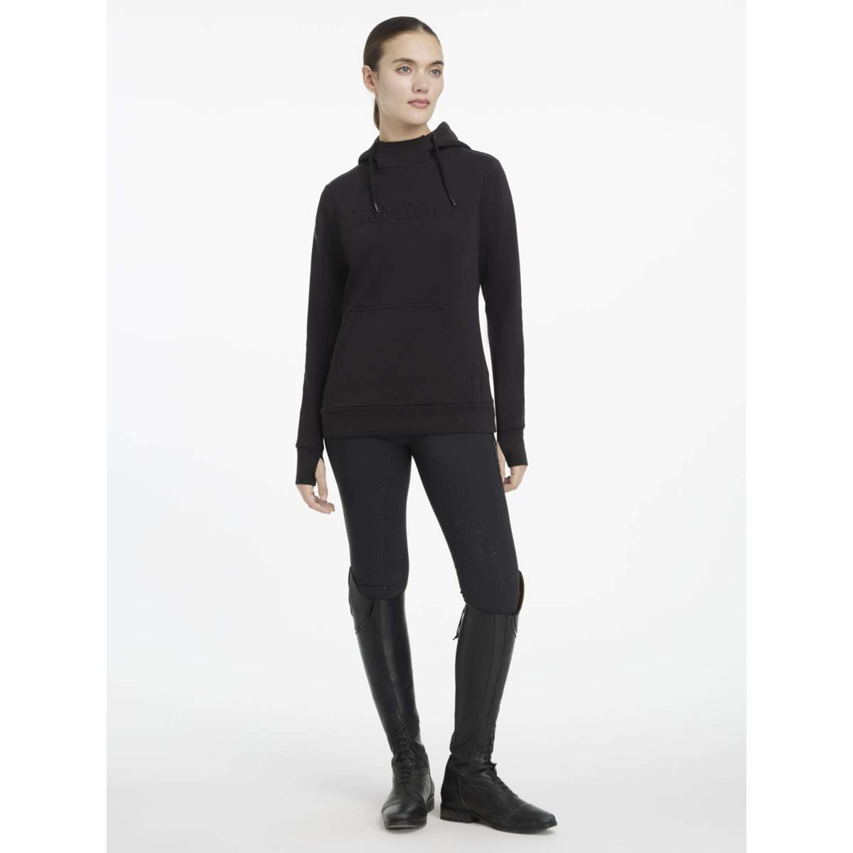 LeMieux Pull col Hoodie Classique Noir