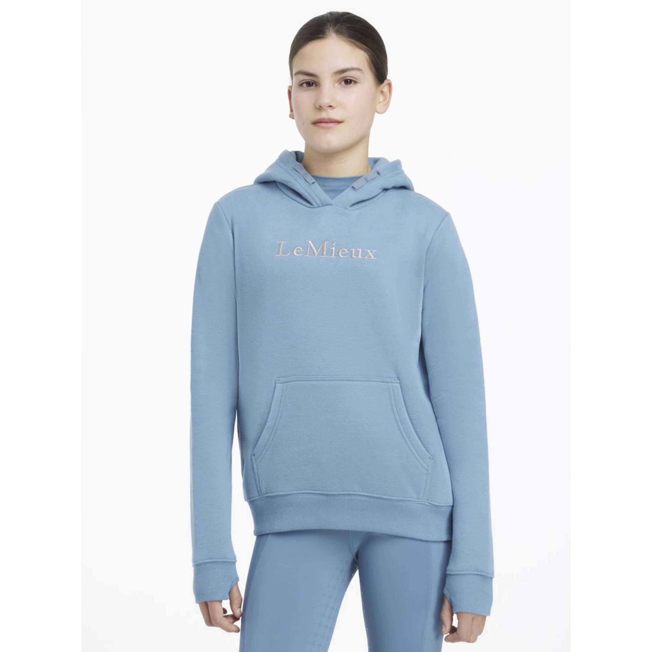 LeMieux Pull col Hoodie Young Rider Classique Ice Blue LeMieux Pull col Hoodie Young Rider Classique Ice Blue