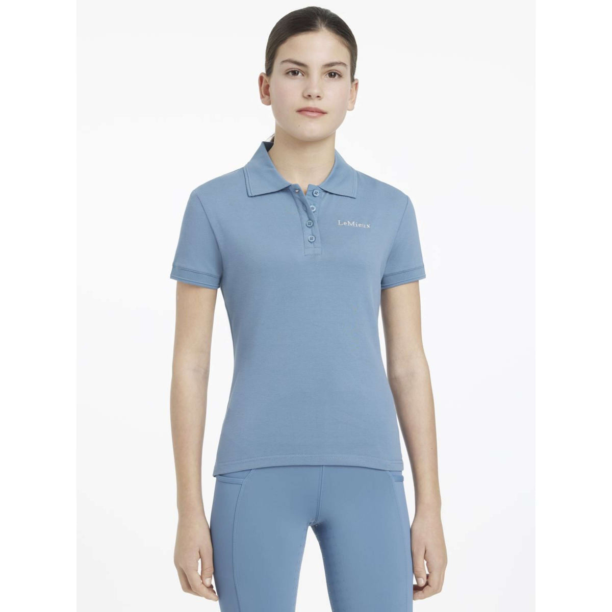 LeMieux Polo Young Rider Classique Ice Blue