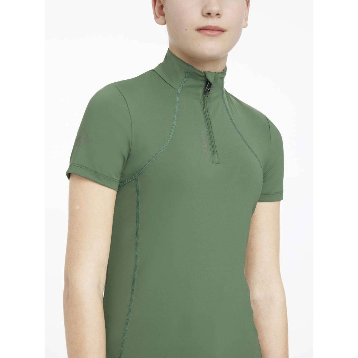 LeMieux Baselayer Young Rider Classique Manches Courtes Hunter Green