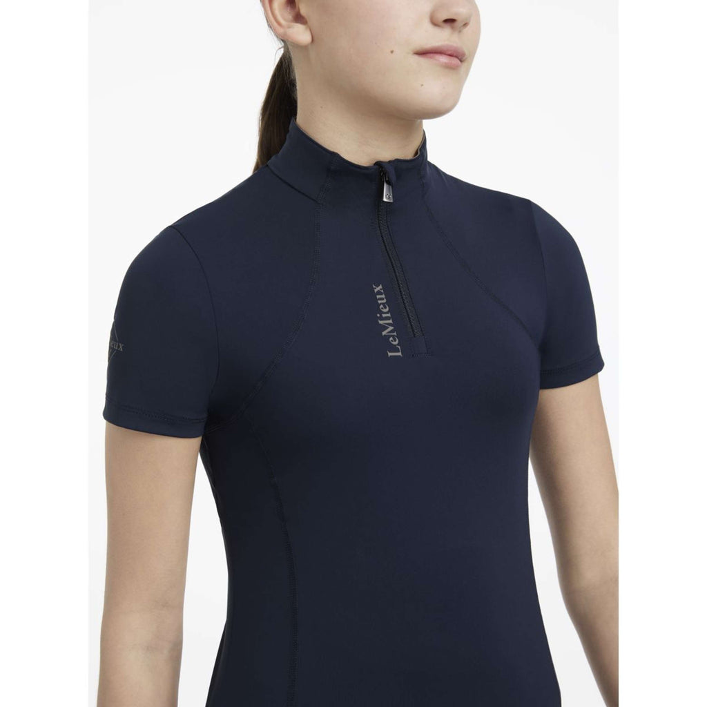 LeMieux Baselayer Young Rider Classique Manches Courtes Marin