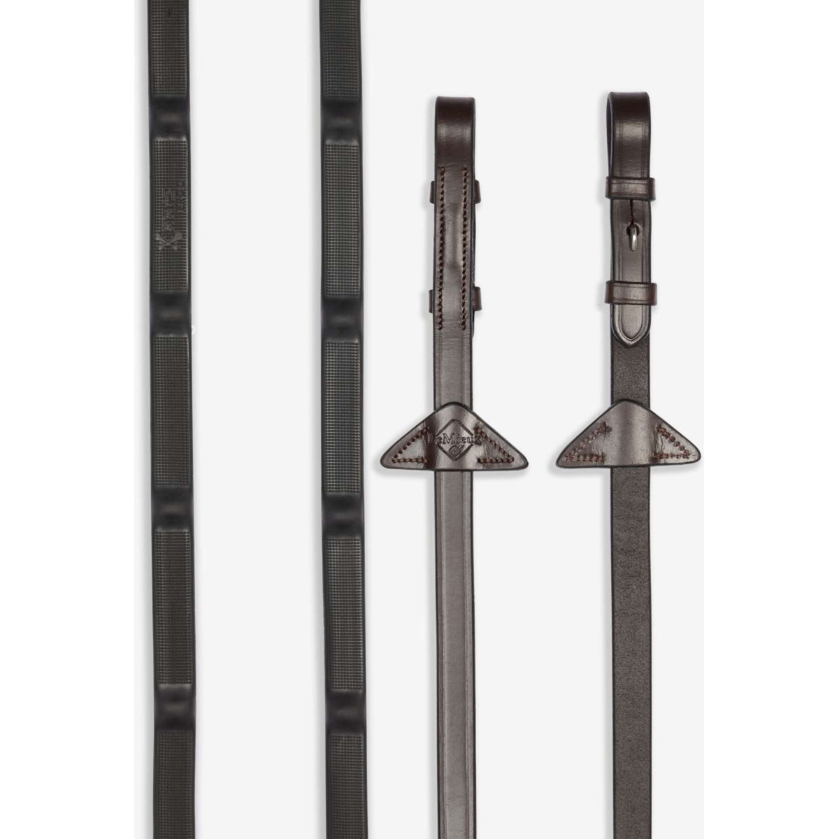 LeMieux Rênes Ergo Grip Rubber Havane