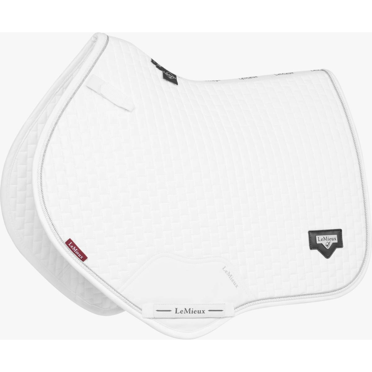 LeMieux Tapis de Selle Puissance Suede Close Contact Blanc