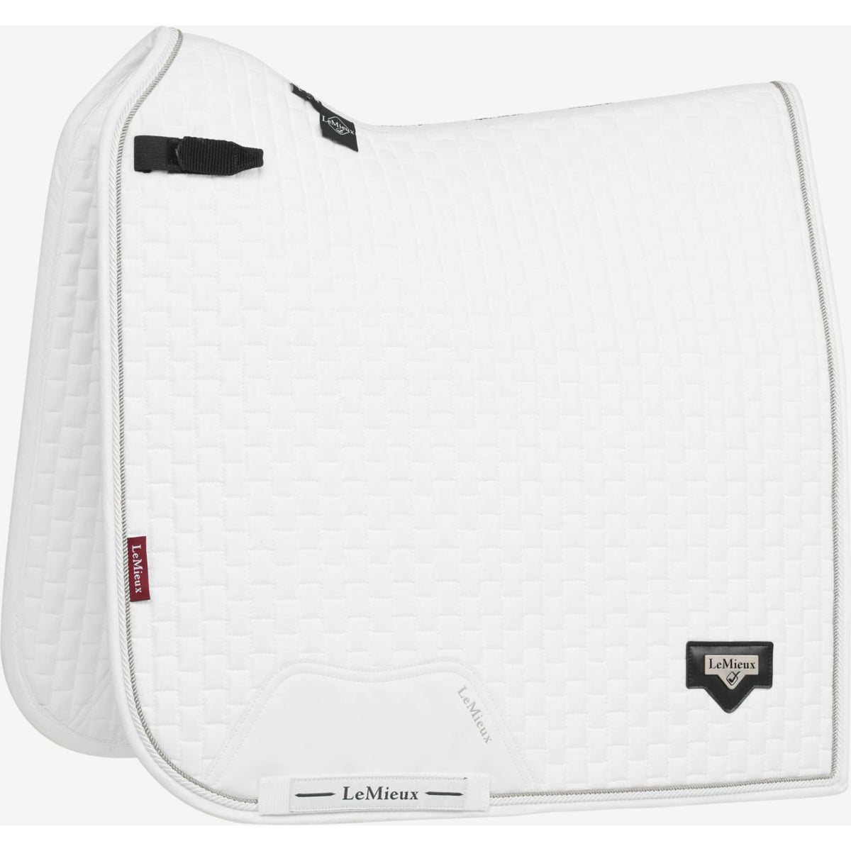 LeMieux Tapis de Selle Puissance Suede Dressage Blanc