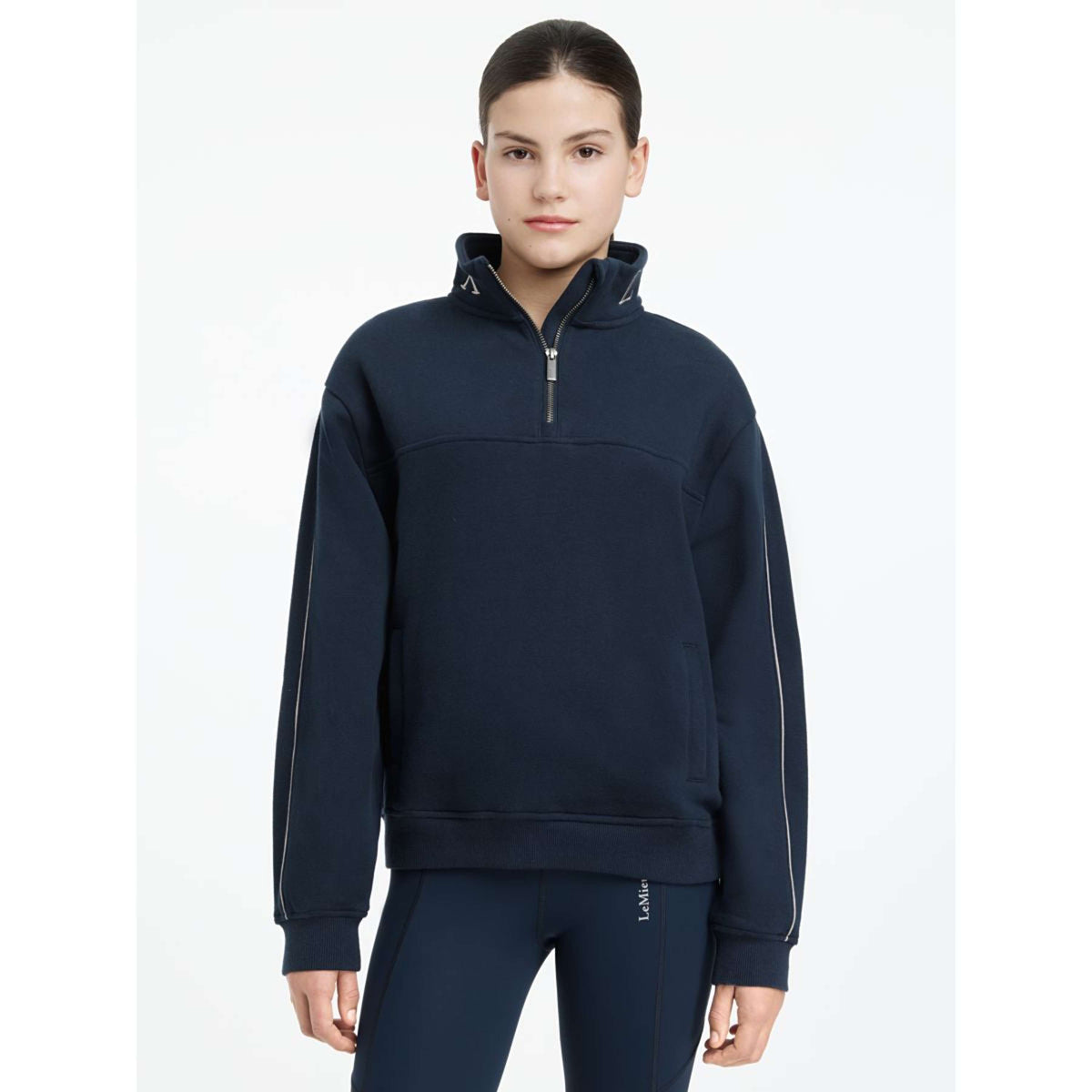 LeMieux Pull Young Rider Kate Quarter Zip Marin