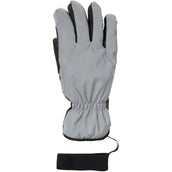 Mountain Horse Gants d'Équitation Flash Jr Argent/Noir