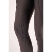 Montar Legging d'Équitation Linnea Pull On Crystal pocket Full Grip Gris