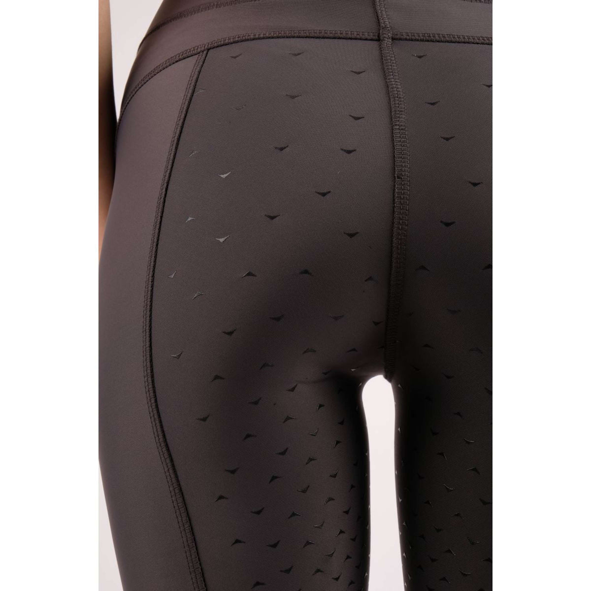 Montar Legging d'Équitation Linnea Pull On Crystal pocket Full Grip Gris