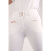 Montar Pantalon d'Équitation Molly Rosegold Highwaist Full Grip Blanc
