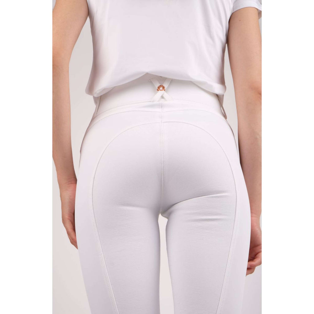 Montar Pantalon d'Équitation Molly Rosegold Highwaist Full Grip Blanc