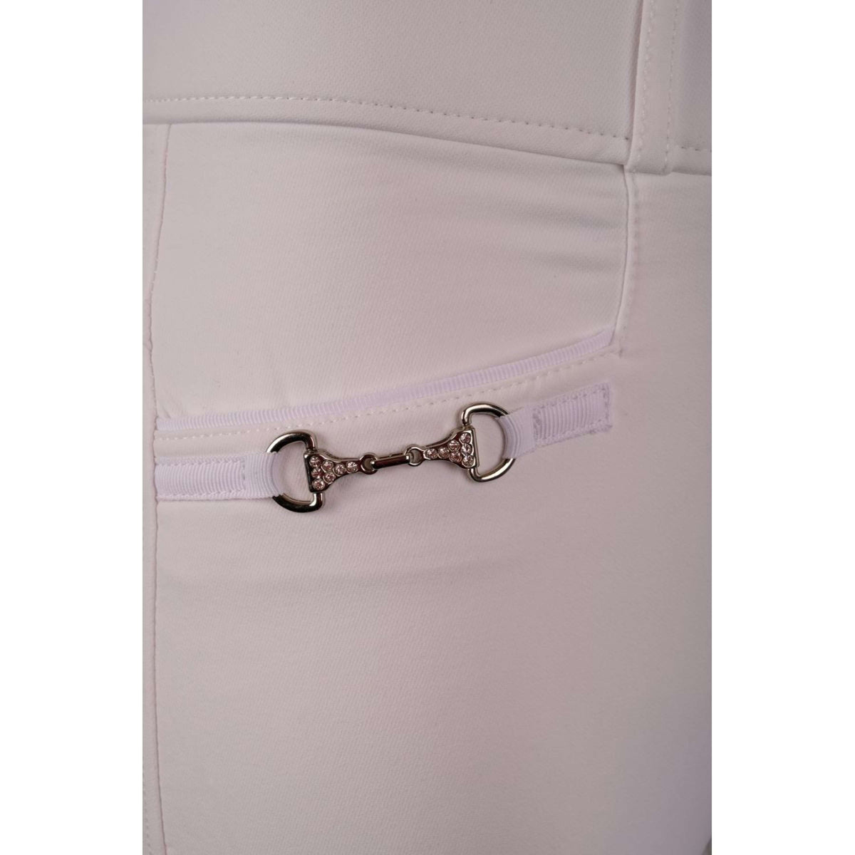 Montar Pantalon d'Équitation Molly Highwaist Full Grip Blanc