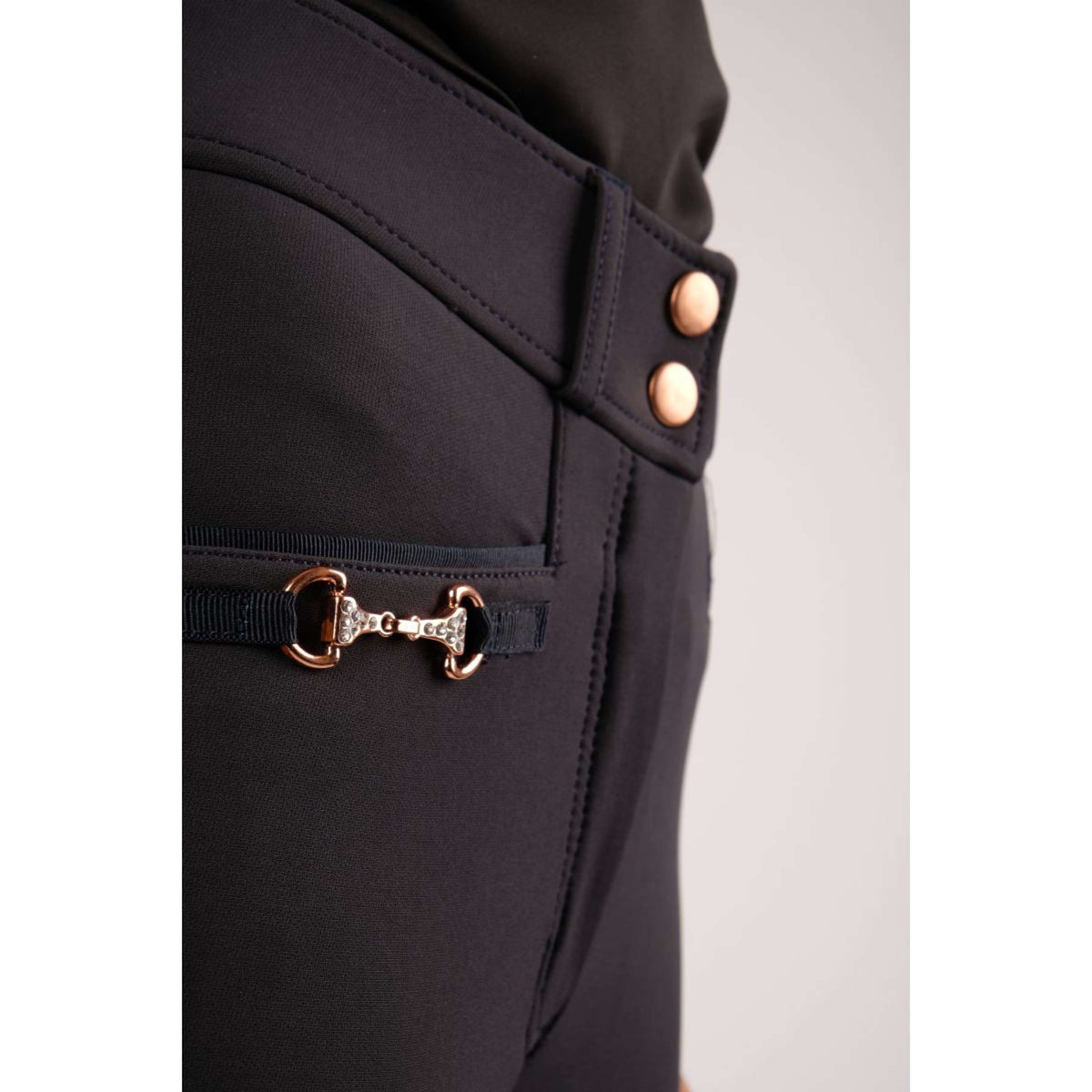 Montar Pantalon d'Équitation Molly Rosegold Highwaist Full Grip Marin