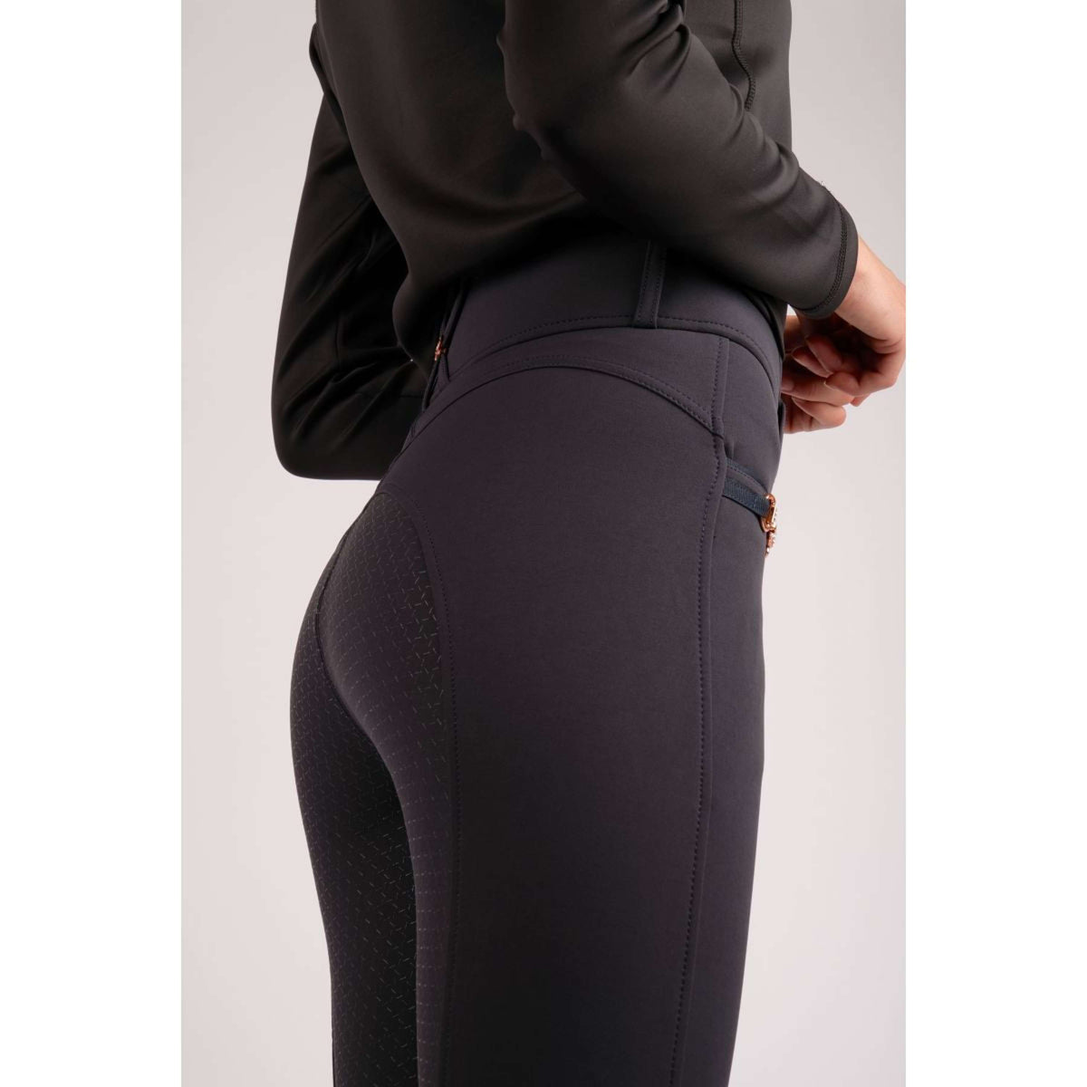 Montar Pantalon d'Équitation Molly Rosegold Highwaist Full Grip Marin