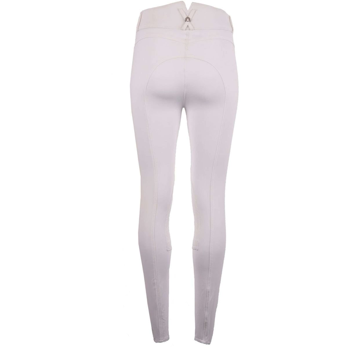 Montar Pantalon d'Équitation Essential Yati Highwaist Prise de Genou Blanc