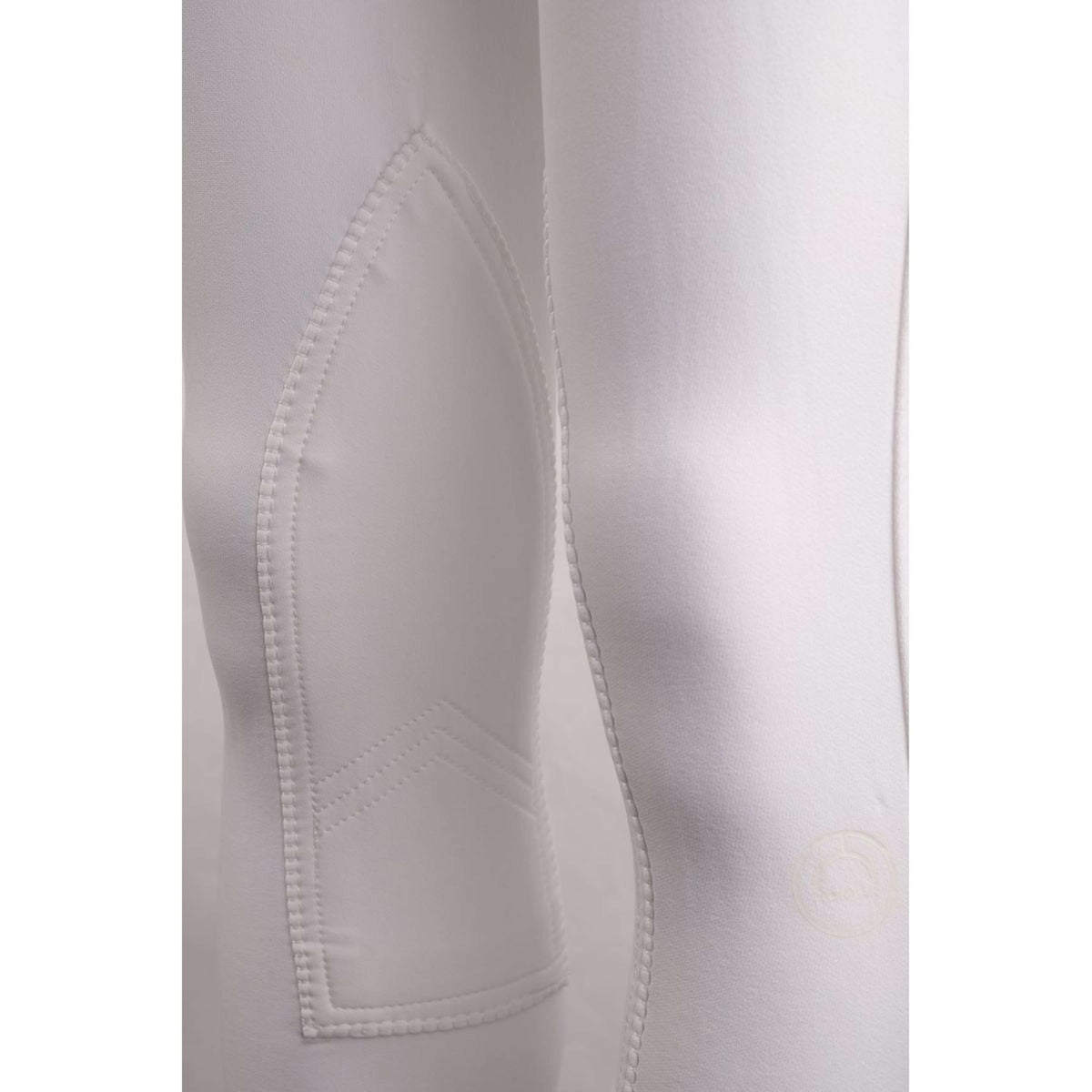 Montar Pantalon d'Équitation Essential Yati Highwaist Prise de Genou Blanc