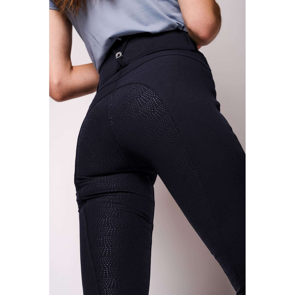 Montar Pantalon d'Équitation Megan Yati Highwaist Full Grip Marin