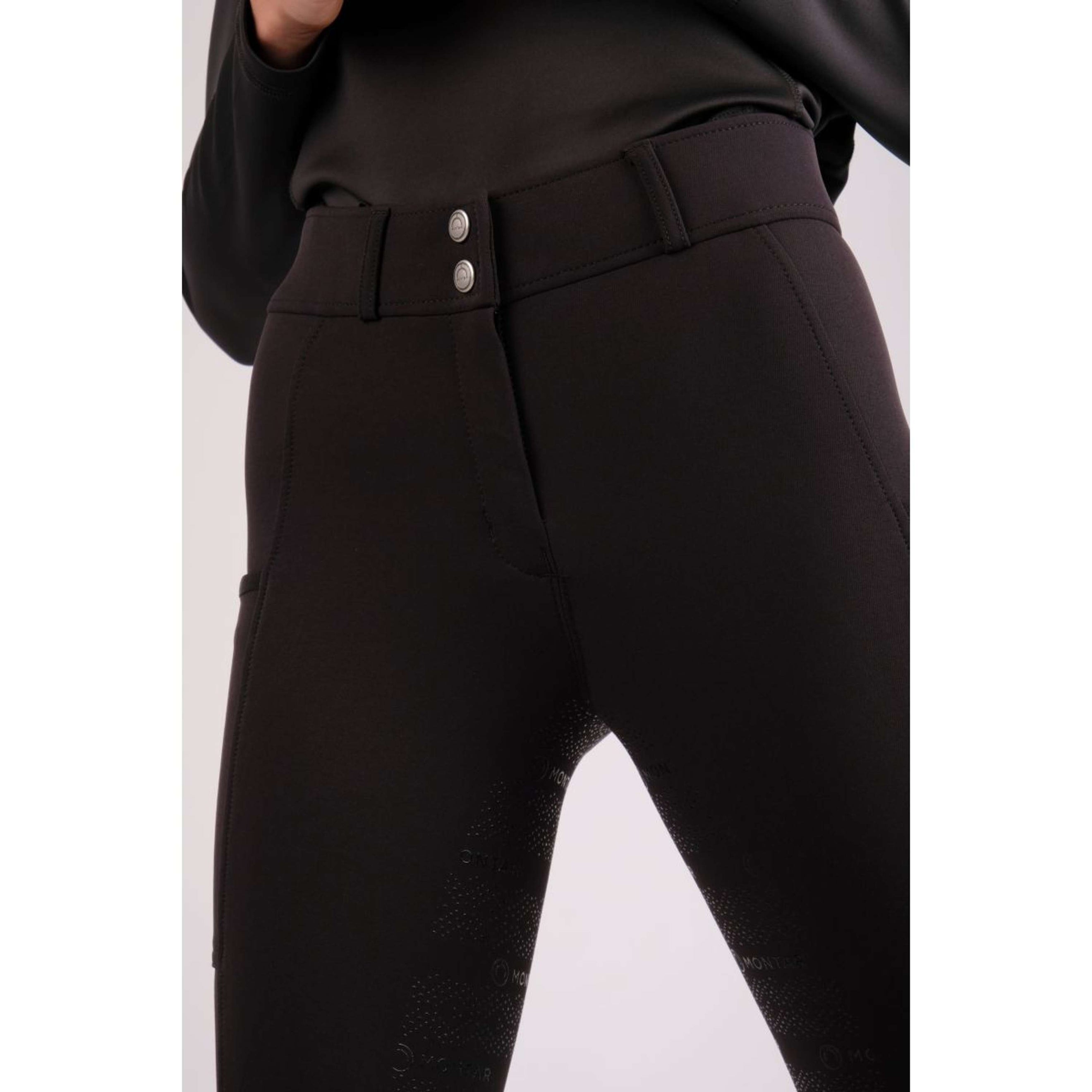 Montar Pantalon d'Équitation Madelyn Highwaist Full Grip Noir