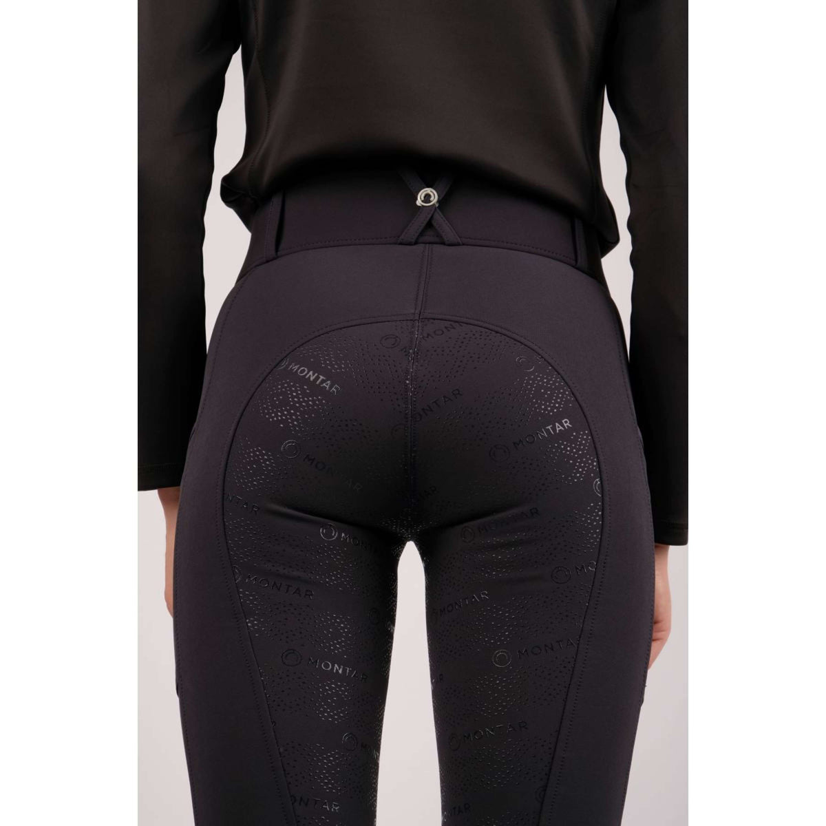 Montar Pantalon d'Équitation Madelyn Highwaist Full Grip Marin