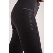 Montar Pantalon d'Équitation Madelyn Highwaist Full Grip Marin