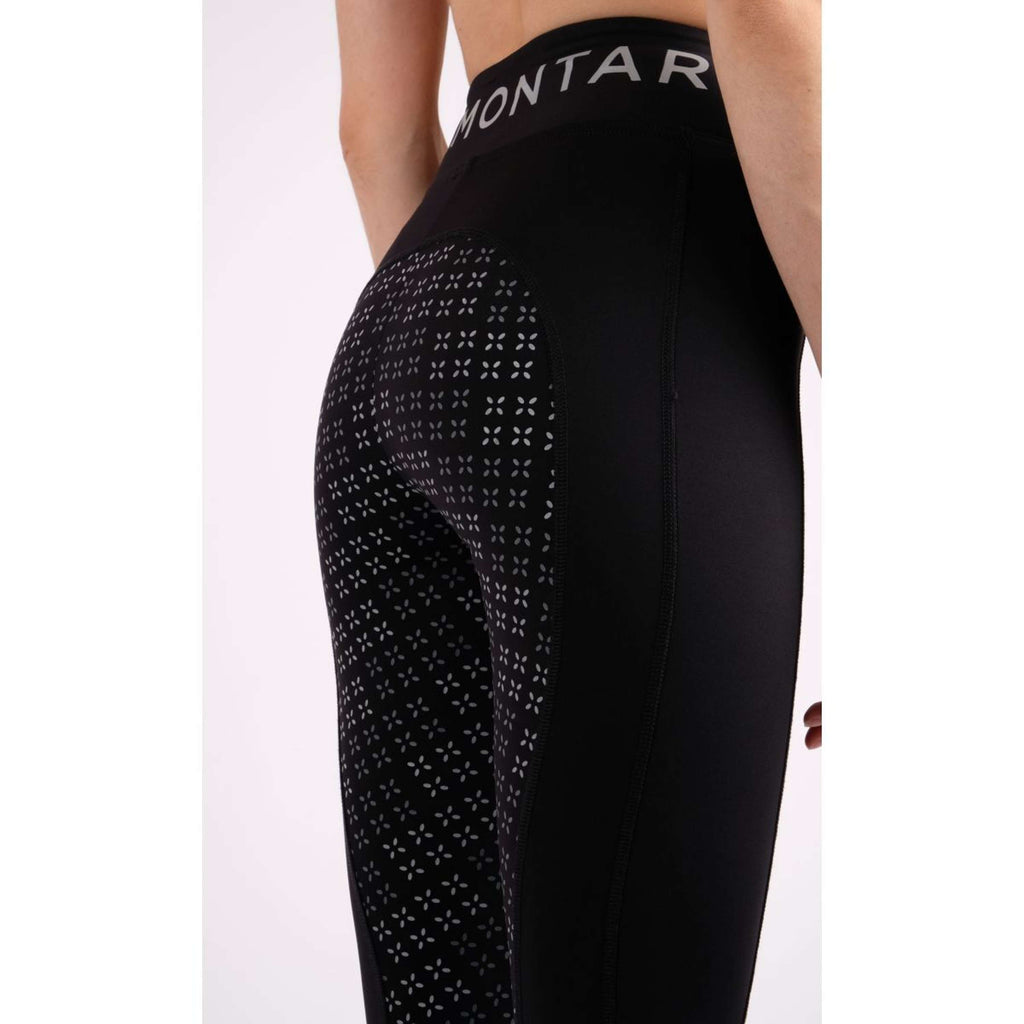 Montar Legging d'Équitation Selena Pull On Full Grip Noir
