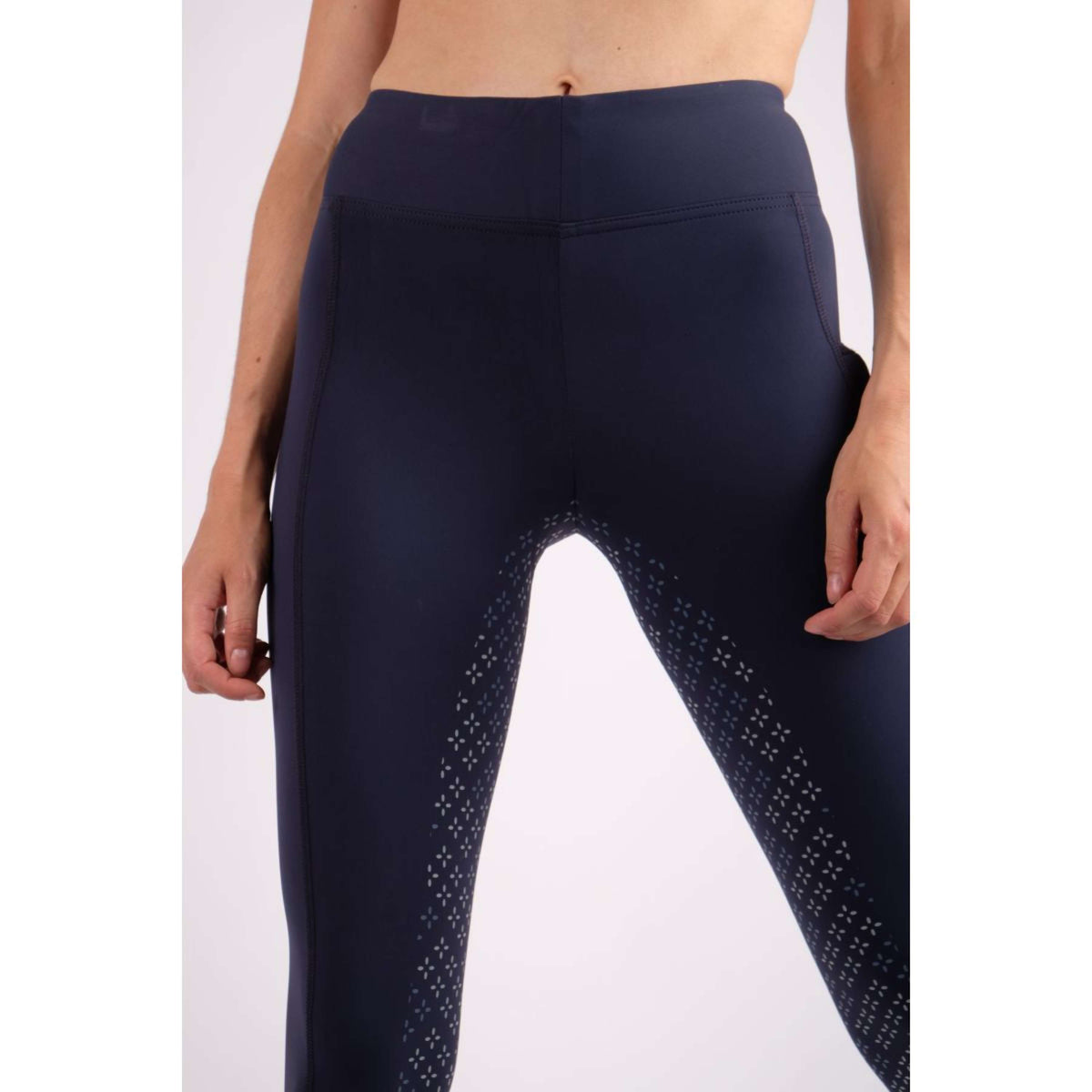 Montar Legging d'Équitation Selena Pull On FullGrip Marin