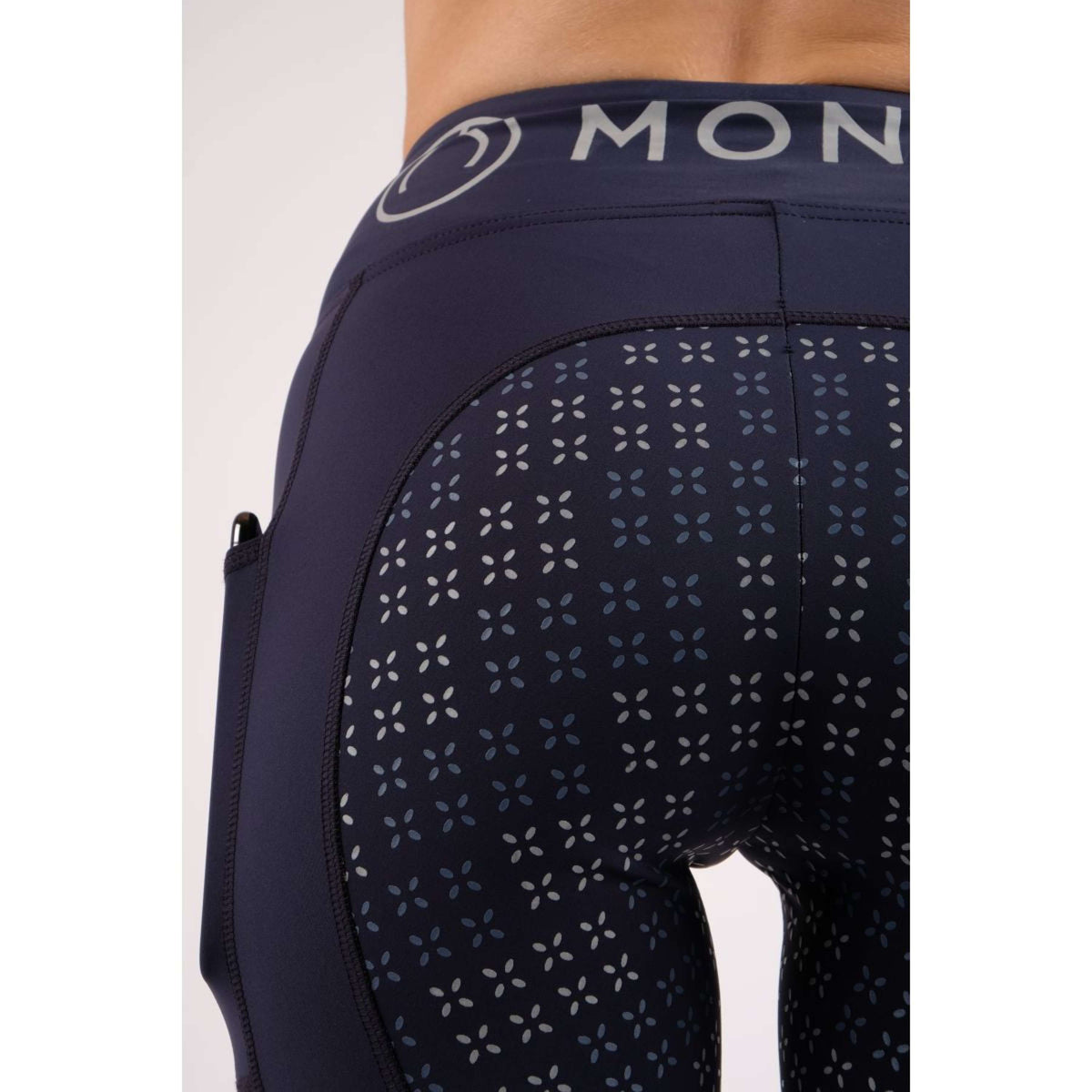 Montar Legging d'Équitation Selena Pull On FullGrip Marin