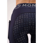 Montar Legging d'Équitation Selena Pull On FullGrip Marin