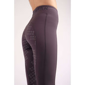 Montar Legging d'Équitation Selena Pull On Full Grip Gris