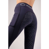 Montar Legging d'Équitation Selena Pull On Full Grip Marin