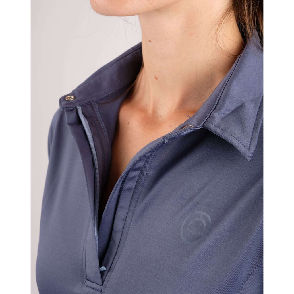 Montar Chemise Rebecca Manches Courtes Bleu Océan